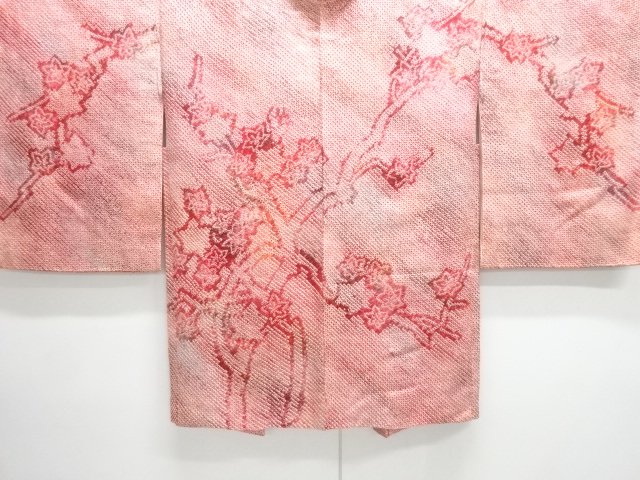 JAPANESE KIMONO / ANTIQUE HAORI / SILK / ALL SHIBORI / MAPLE